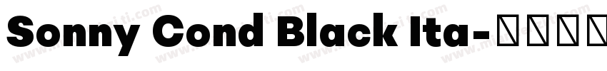 Sonny Cond Black Ita字体转换
